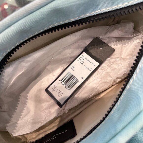 NWT！Marc Jacobs The Camera Bag -Tie dye Blue -canvas - Picture 9 of 16
